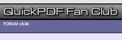 Quick PDF Library Fan Club Forum Homepage